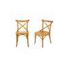 Conjunto 2 Cadeiras X Texas Madeira Tauarí Maciça - 1