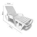Ver imagem 4 de Espreguiçadeira Plástica com Encosto Reclinável Espresso Móveis Branco