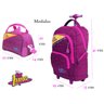 Kit Escolar Sou Luna Menina Mochila Reforçada Com Rodinha Alça + Lancheira DMW 11209 // 11205 - 6