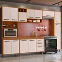 Ver imagem 2 de Cozinha Compacta 6 Peças 298x218 cm Balcao com Tampo Malta Freijo Off Acetinado Poliman