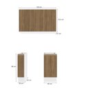 Ver imagem 4 de Lavanderia Modulada Kappesberg Celeste 3 Peças Branco/nogueira 120cm