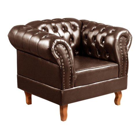 Poltrona Chesterfield Duque Dom Pedro Capitonê - Couríssimo Café