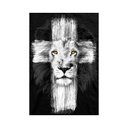 Ver imagem 2 de Placa Decorativa Mdf Leão de Judá Tamanho 20x27cm