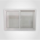 Ver imagem 1 de Janela de Pvc Correr de 2 Folhas com Vidro Simples Fecho Caracol 100x120x7,5cm Multilit