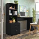 Ver imagem 2 de Escrivaninha Cristal Estante e Gaveteiro para Home Office