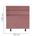 Ver imagem 2 de Cabeceira para Cama Box Solteiro 90 Cm Argentina:rose
