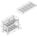 Ver imagem 5 de Conjunto de Mesa/ Escrivaninha Pequena com Poltrona Montessoriana Infantil Multiuso Quarto Branco
