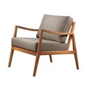 Ver imagem 2 de Poltrona Decorativa Linho Cinza Isis