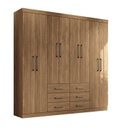 Ver imagem 4 de Guarda Roupa Casal 8 Portas 6 Gavetas 212Cm Liverpool