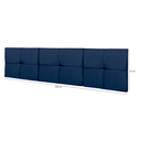 Ver imagem 5 de Cabeceira Cama Casal King Size 1,95 México Box Estofada - Azul Suede