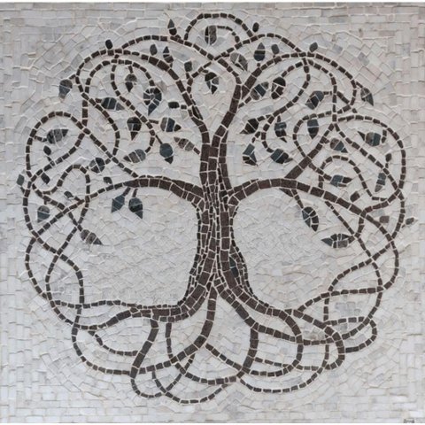 Mosaico Árvore da Vida Tramada Tamanho 130cm