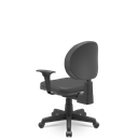 Ver imagem 3 de Cadeira Executiva Operativa Plus Lisa Plaxmetal Nr17 Back System Couro Ecológico Preto