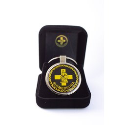 Chaveiro Profissão Biomedicina - Dourado - 2