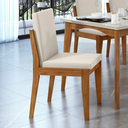 Ver imagem 5 de Conjunto 2 Cadeiras Lady em Madeira Maciça Mel/Off White - Nesher