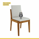 Ver imagem 7 de Conjunto 2 Cadeiras Lady em Madeira Maciça Mel/Off White - Nesher