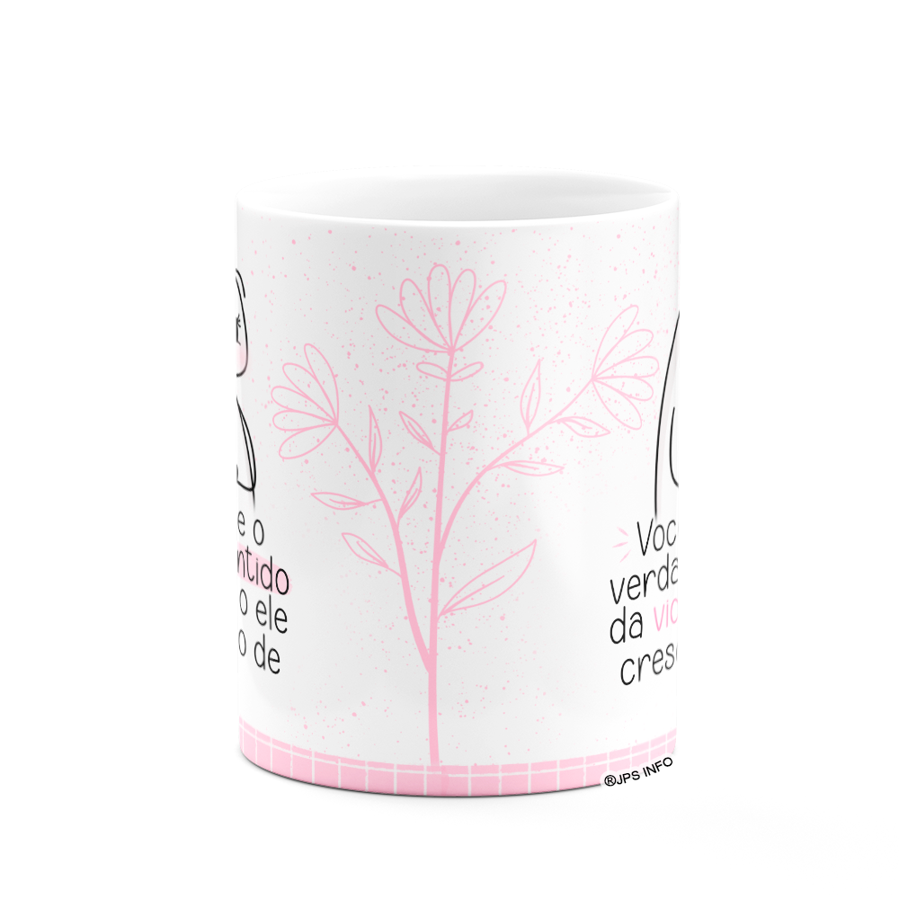 Caneca Flork Mães - Verdadeiro Sentido da Vida! Branca - 3