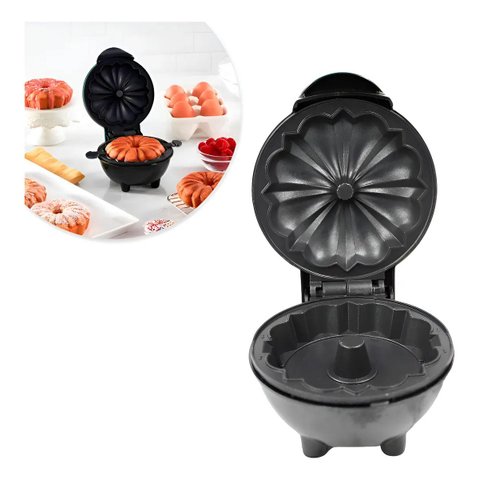 Mini Máquina de Fazer Bolo Assar Portátil Cake Maker 110V Pr 110
