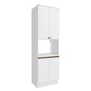 Ver imagem 1 de Kit Forno Celeste Kappesberg 100% Mdf 4 Portas Branco 70cm