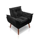 Ver imagem 3 de Kit C- 02 Poltronas Opala Luxo Suede Preto