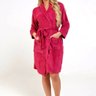 Roupão Microfibra com Bolsos Winter M Magenta Casa Paloma - 4