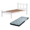 Ver imagem 1 de Cama Solteiro Tubolar com Colchão D28, Alojamento, Pousadas.