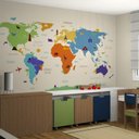 Ver imagem 1 de Adesivo de Parede Infantil Mapa Patch Especial