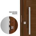 Ver imagem 5 de Porta de Alumínio Giro Lambri Puxador 60cm em Aluminio 215x95cm Lucasa Eccellente Incolor Marrom