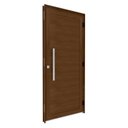 Ver imagem 2 de Porta de Alumínio Giro Lambri Puxador 60cm em Aluminio 215x95cm Lucasa Eccellente Incolor Marrom