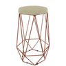 Baqueta Paris Alta Hexagonal Base Bronze:Branco - 6