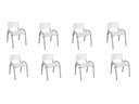 Ver imagem 1 de Kit 8 Cadeiras Infantil Iso, Escola, Base Cinza-branco