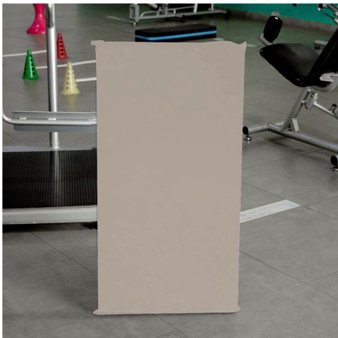 Kit 3 Colchonete Ginastica Academia Creche Yoga Fitness 95X59X3 Courino Bege - D A DECOR
