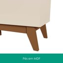 Ver imagem 7 de Buffet e Cristaleira Recife e Paraty 10 Prateleiras MDF MDP com Iluminação LED Off White Canela