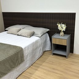 Painel Ripado Versátil Horizontal: 01 Unid. 110x270cm Larg. Talatto Painéis Imbuia - 3