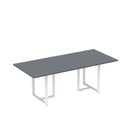 Ver imagem 1 de Mesa de Reunião Retangular 200x90cm MR2000P25TUB Branco/Grafito