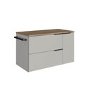 Ver imagem 2 de Gabinete de Banheiro com 2 Portas 1 Gaveta e Toalheiro 80cm Suspenso Multimóveis Crpro-BAL013 Mel/