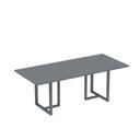 Ver imagem 1 de Mesa de Reunião Retangular 200x90cm MR2000P25TUB Cinza/Grafito