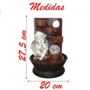Ver imagem 5 de Decoração Fonte de Água Anjo Cascata 3 Quedas Luz de Led Bivolt
