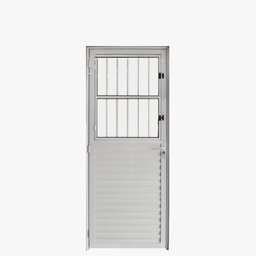 Porta Postigo Aluminio Branco 2.10 X 0.90 Lado Direito - Hale - 1