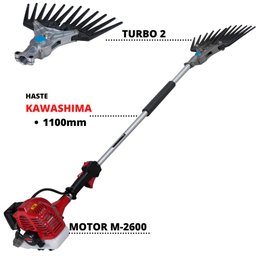 Derriçadeira Premium Para Café Kawashima Haste 110cm e Garra Simples + Óleo Castrol Sthil - 8