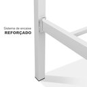 Ver imagem 6 de Cama Solteiro 100% Ferro Cristal P/ 160 Kg C/grade de Proteção -super Resistente - Branco