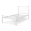 Ver imagem 5 de Cama Solteiro 100% Ferro Cristal P/ 160 Kg C/grade de Proteção -super Resistente - Branco