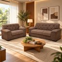 Ver imagem 5 de Conjunto de Sofá 2 e 3 Lugares Caribe Castor Masterflex