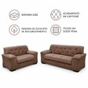 Ver imagem 3 de Conjunto de Sofá 2 e 3 Lugares Caribe Castor Masterflex