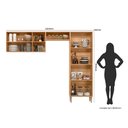Ver imagem 3 de Armário Modulado para Cozinha Compacta 6 Portas Mariah