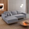 Sofá Cronos 03 Metros Chaise Lado Esquerdo Meu Sofá Online - 1