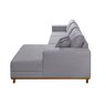 Sofá Cronos 03 Metros Chaise Lado Esquerdo Meu Sofá Online - 4