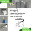 Ver imagem 2 de Kit Acessórios Para Banheiro Inox e Cromado 6 Peças MAX