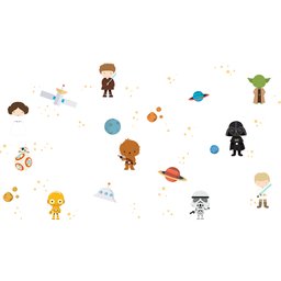 Adesivo de Parede Infantil Guerra nas Estrelas - Star Wars - 2