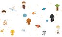 Ver imagem 2 de Adesivo de Parede Infantil Guerra nas Estrelas - Star Wars
