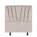 Ver imagem 1 de Cabeceira Estofada Cama Box Solteiro Bélgica 110cm Suede Bege